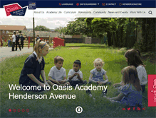 Tablet Screenshot of oasisacademyhendersonavenue.org